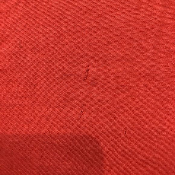 Nike Mens Basic T-Shirt Red Heathered Short Sleeve Small Swoosh Crew Neck M - Picture 8 of 9